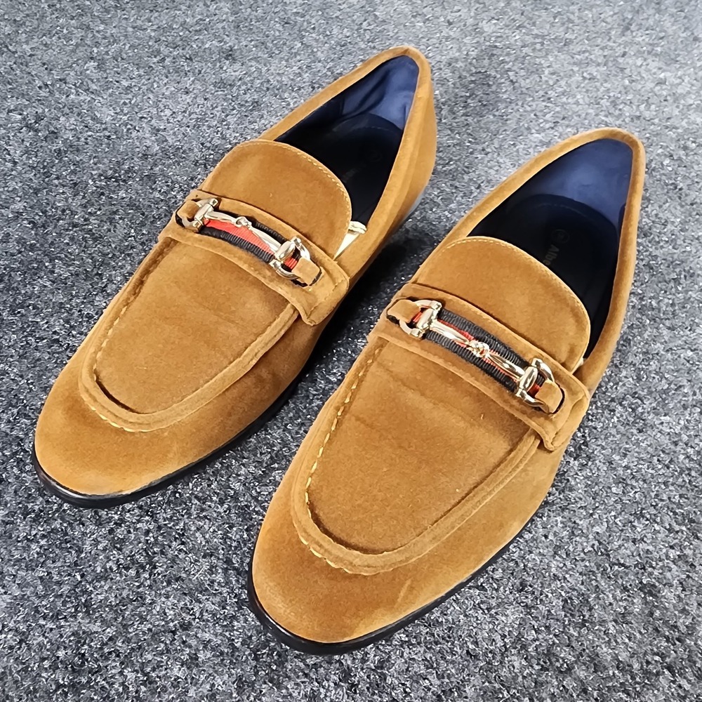 Alberto Fellini Mens Dress Shoes Brown Suede‎ Horse Bit Oxford Size 9